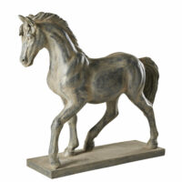 Statue cheval noire effet vieilli H40 Maisons du Monde