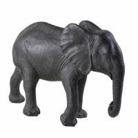 Statue éléphant noire mate H72 Maisons du Monde