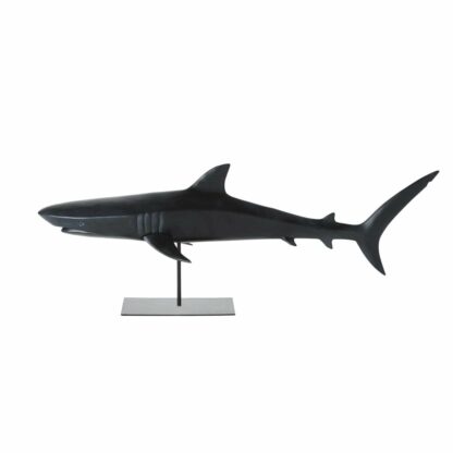 Statue requin noir mat L79 Maisons du Monde