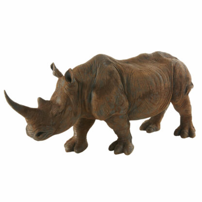 Statue rhinocéros marron vieilli L55 Maisons du Monde