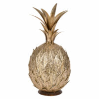 Statuette ananas en métal doré H27 Maisons du Monde