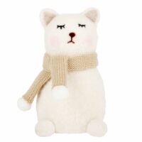 Statuette chat en laine bouillie H15 Maisons du Monde