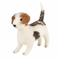 Statuette chien en laine H10 Maisons du Monde