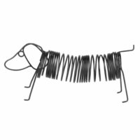 Statuette chien filaire noir L24 Maisons du Monde