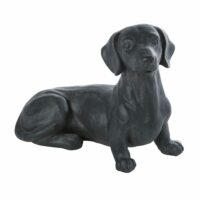 Statuette chien gris anthracite L36 Maisons du Monde