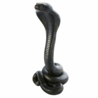 Statuette cobra noir mat H33 Maisons du Monde