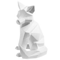 Statuette renard blanc mat H.56cm Maisons du Monde