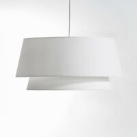 Suspension double abat-jour Epilogon Blanc AM.PM