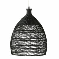 Suspension en rotin tressé noir D48 Maisons du Monde