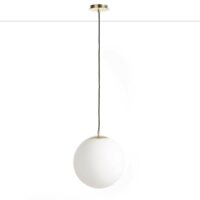 Suspension laiton et opaline Moricio Blanc LA REDOUTE INTERIEURS