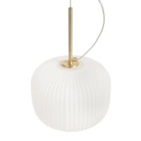 Suspension opaline et laiton Salta Blanc LA REDOUTE INTERIEURS