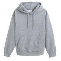 Sweat à capuche Gris Chiné;Rouge LA REDOUTE COLLECTIONS