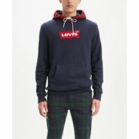 Sweat à capuche Modern HM Logo Batwing Bleu Marine Levi's