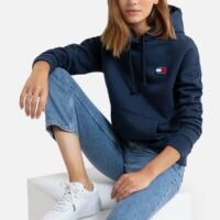 Sweat à capuche Rose Tommy Jeans