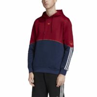 Sweat à capuche french terry Outline Bordeaux/Bleu Marine adidas Originals