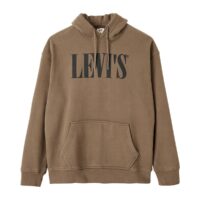 Sweat à capuche logo Serif Gris Anthracite Levi's