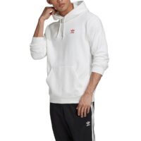 Sweat à capuche petit logo Trefoil Blanc adidas Originals