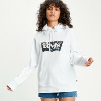 Sweat à capuche poche Blanc Levi's