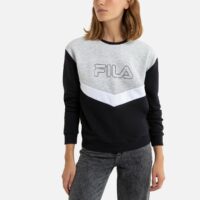 Sweat à col rond LADINA CREW Noir/Gris/Blanc Fila