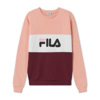 Sweat à col rond LEAH CREW Blanc/Rose/Violine Fila