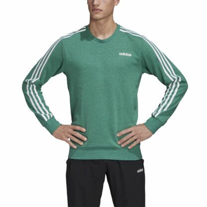Sweat col rond 3 bandes Vert Chiné adidas performance