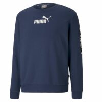 Sweat col rond Amplified Bleu Marine Puma