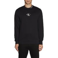 Sweat col rond Center Monogram Noir Calvin Klein Jeans