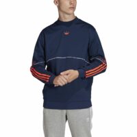 Sweat col rond Outline Bleu Marine - Bleu adidas Originals