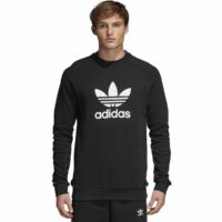 Sweat col rond Trefoil Noir adidas Originals