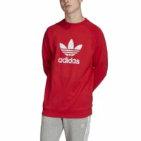 Sweat col rond Trefoil Rouge adidas Originals