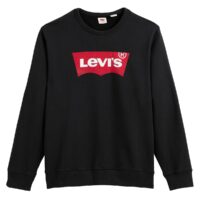 Sweat col rond logo Batwing Noir Levi's