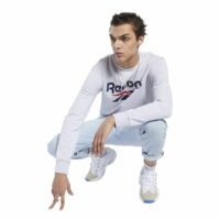 Sweat col rond logo Vector Gris Chiné - Gris Reebok Classics