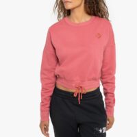 Sweat court logo brodé Rose Converse