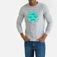 Sweat imprimé poitrine US campus Gris Chiné LA REDOUTE COLLECTIONS