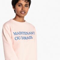 Sweat light imprimé message Rose LA REDOUTE COLLECTIONS