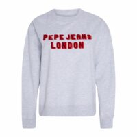 Sweat logo Belair Gris Clair Pepe Jeans