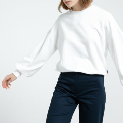 Sweat manches amples made in France Blanc LA REDOUTE COLLECTIONS
