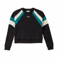 Sweat -shirt Eibhleann Crew Sweat col rond Noir Vert Fila