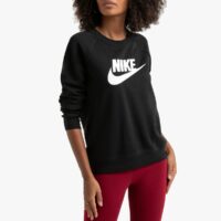 Sweat-shirt Essentiel Crew logo poitrine Noir Nike