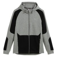 Sweat zippé à capuche Evostripe Gris Chiné/Noir Puma