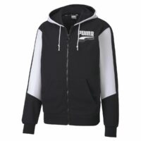 Sweat zippé à capuche Rebel Block Noir/Blanc Puma