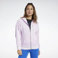 Sweat zippé à capuche Rose;Rose Pâle REEBOK SPORT