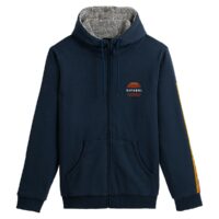 Sweat zippé à capuche doublée sherpa Bleu Marine Rip Curl