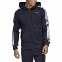 Sweat zippé à capuche molleton 3 stripes Bleu - Bleu Marine adidas performance