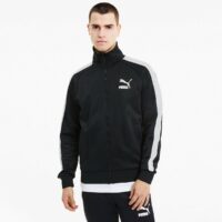 Sweat zippé col montant T7 Iconic Noir Puma