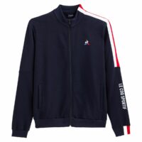 Sweat zippé col montant Tricolore N°2 Bleu - Blanc - Bleu Marine Le Coq Sportif