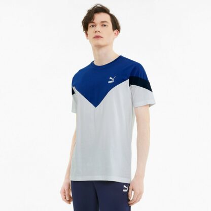 T-shirt Iconic Blanc/Bleu Puma