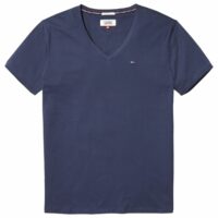 T-shirt Original jersey col V Navy - Blanc - Noir Tommy Jeans