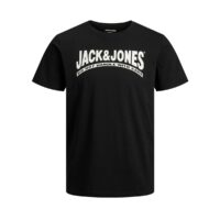 T-shirt Retro Logo Bleu Marine - Noir jack & jones