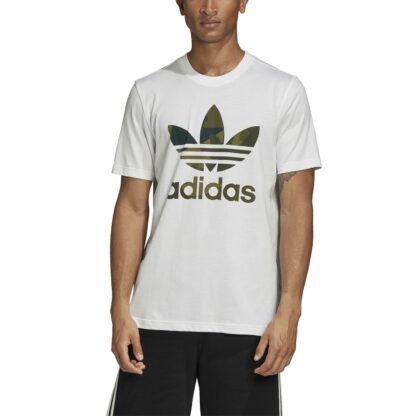 T-shirt Trefoil Camo Blanc adidas Originals